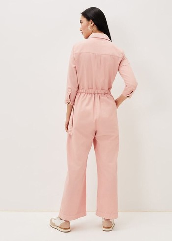 Phase Eight Jarah Denim Jumpsuit Rose Australia | QD6802143